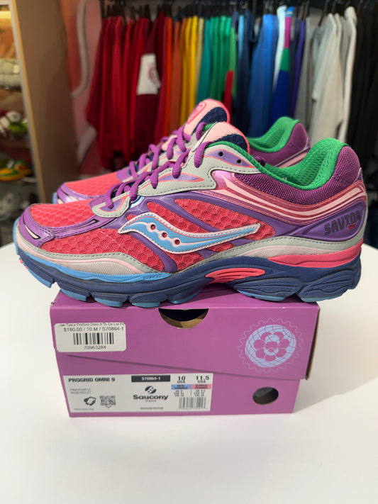 Preowned Jae Tips To Do List Pink Saucony Pro Grid Omni 9