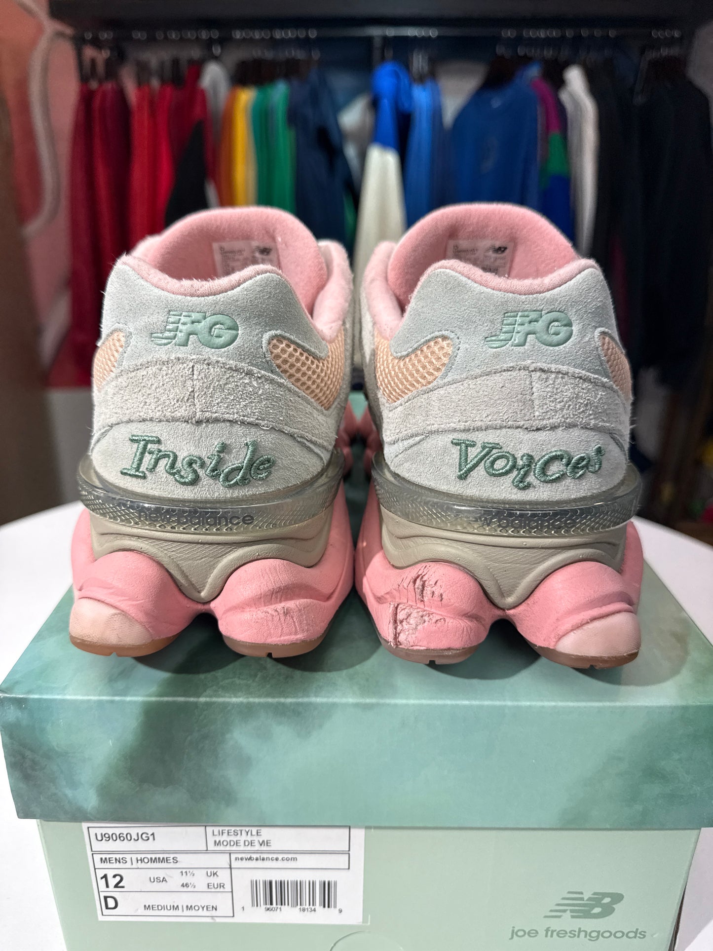 Preowned New Balance 9060 x JFG Inside Voices Baby Shower Blue