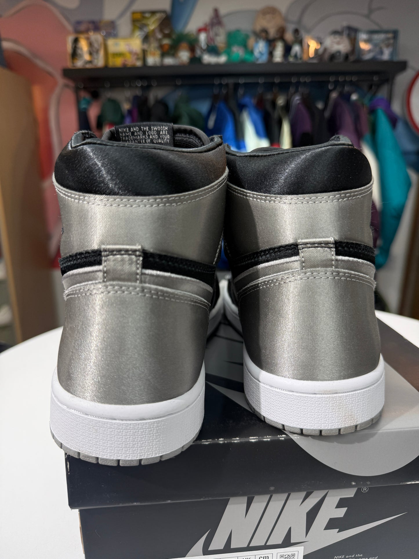 Preowned Satin Shadow Jordan 1