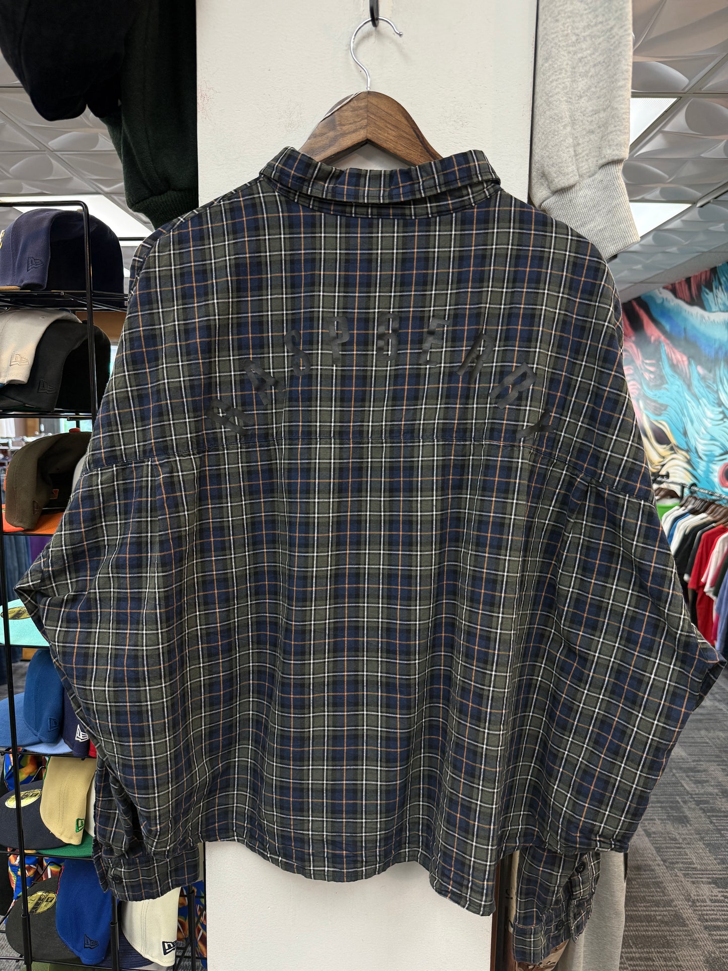 GV Raspberry Hills Green/Navy Flannel