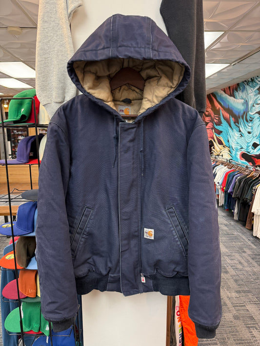 Carhartt FR Navy Hooded Work Jacket