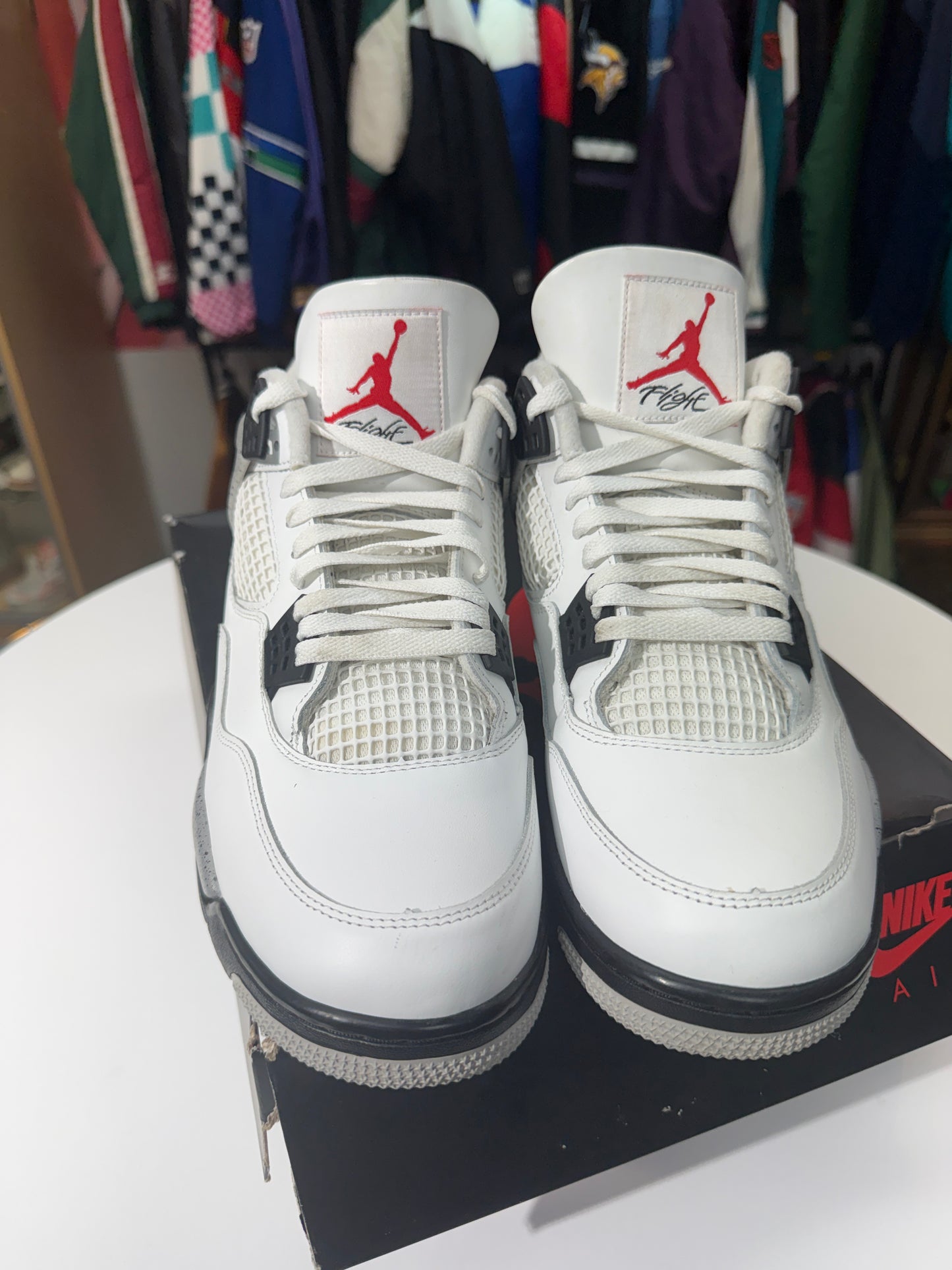 Preowned White Cement Jordan 4 (2025)