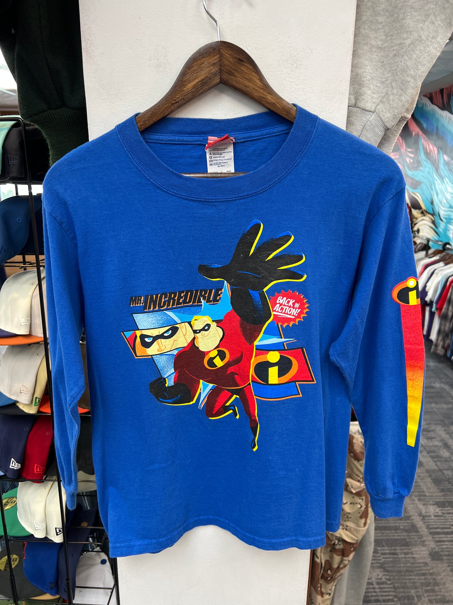 Vintage Disney Mr. Incredible Kids Graphic Longsleeve Tee