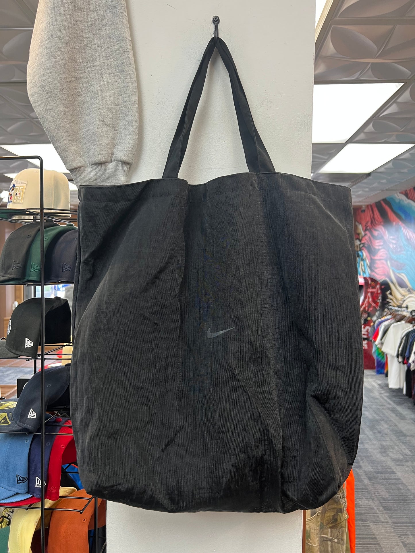 Preowned Nike Air Fear Of God Black Mesh Tote Bag