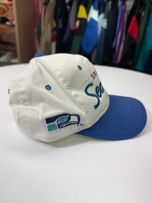 Vintage Seahawks Script SnapBack