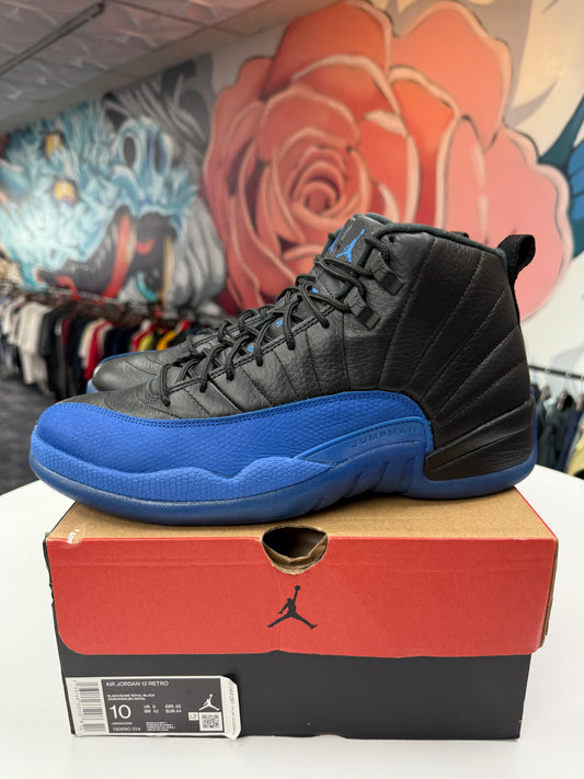 Preowned Jordan 12 Black Game Royal