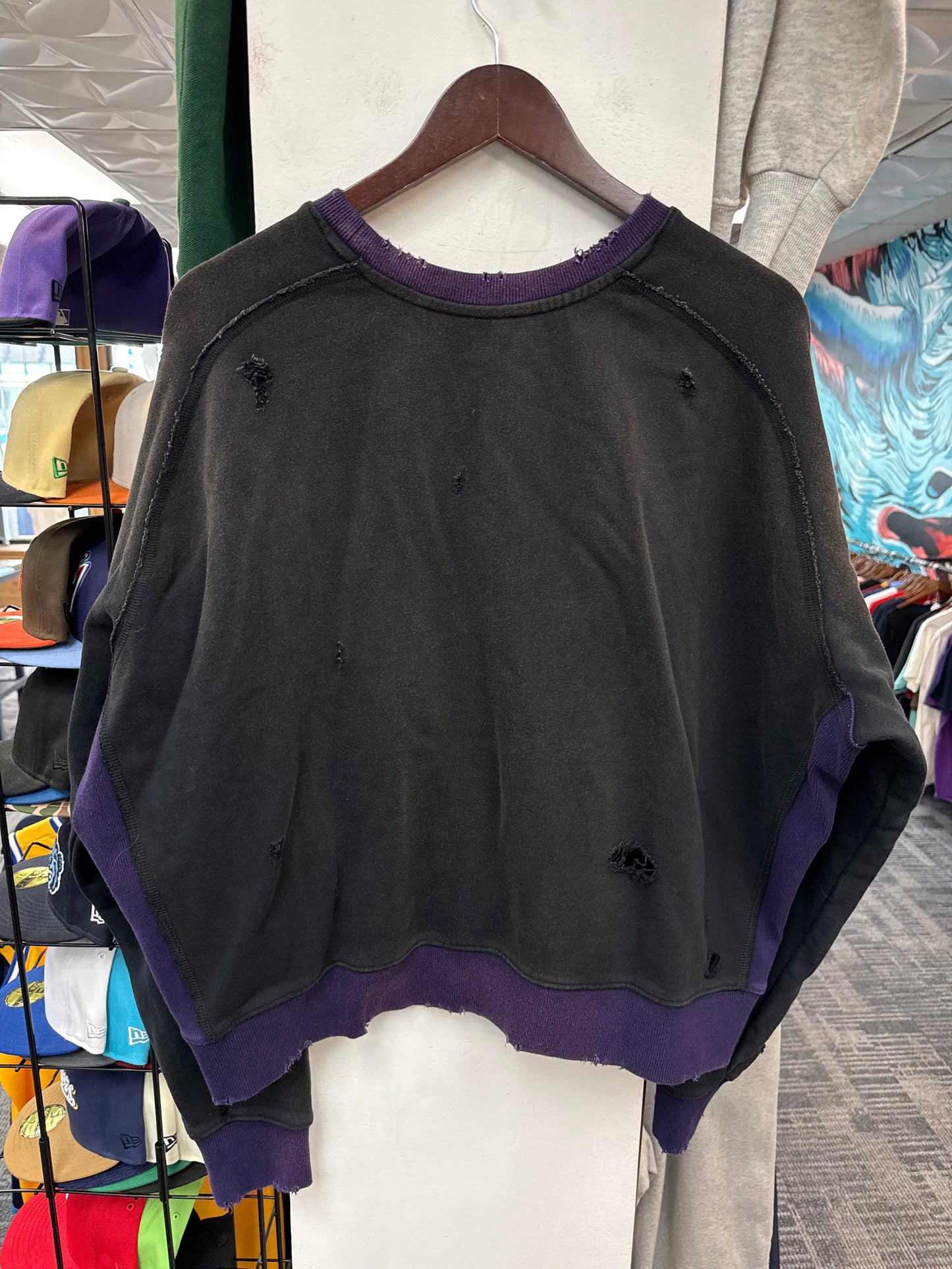 New GV Raspberry Hills Sulfur Crewneck