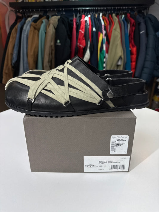 Preowned Rick Owens Megalace Granola Mule