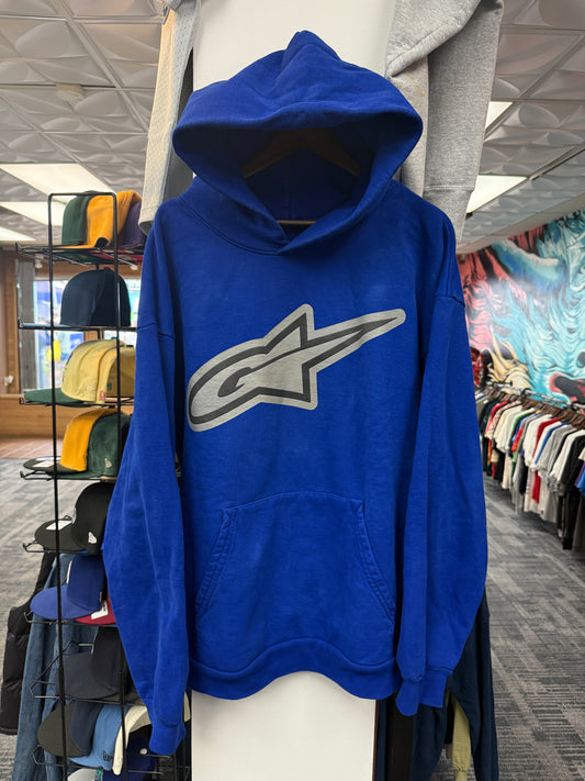 Gold+Vintage Blue Hoodie