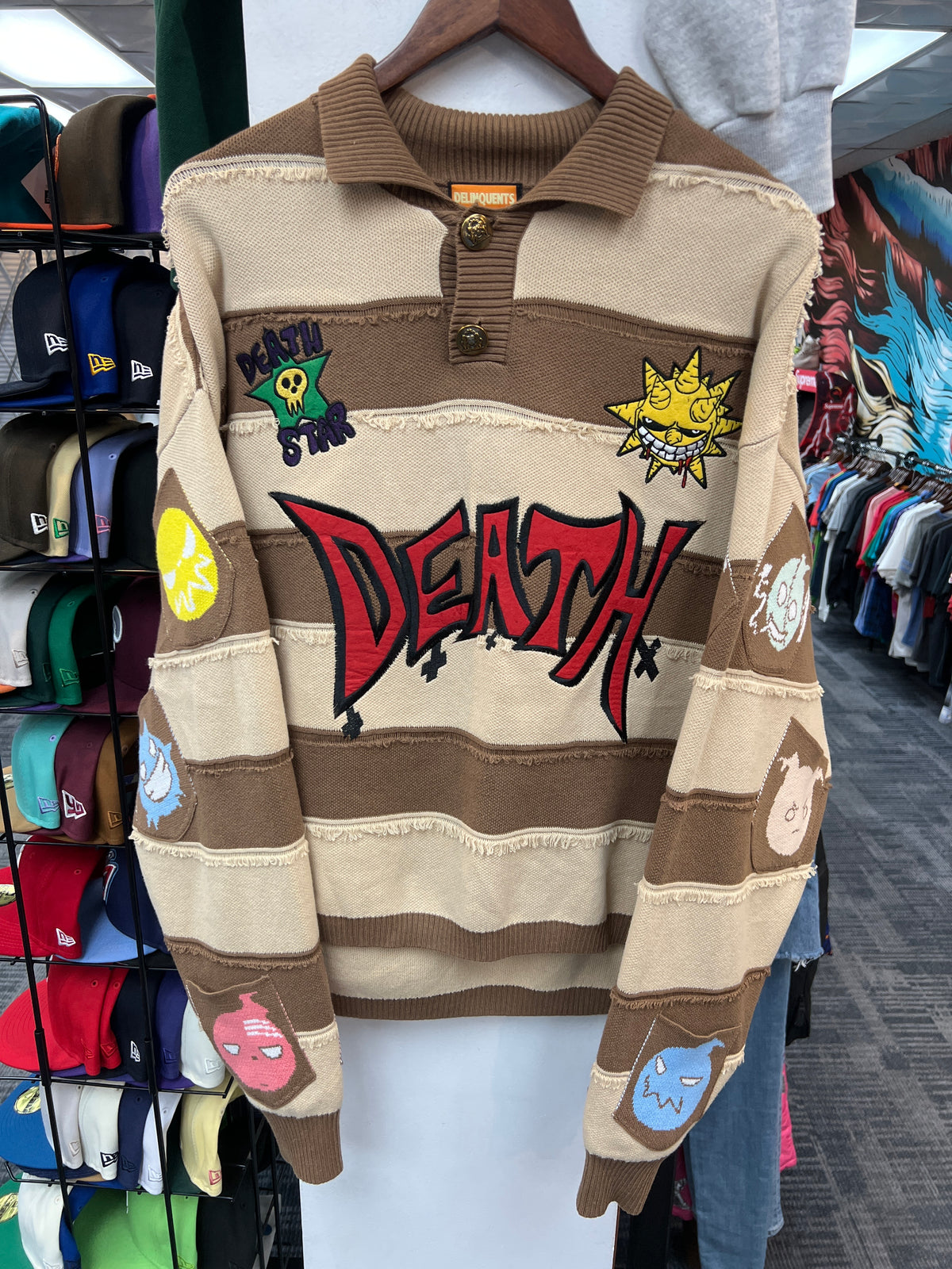 Delinquents Truly Soul Rugby Knit Sweater