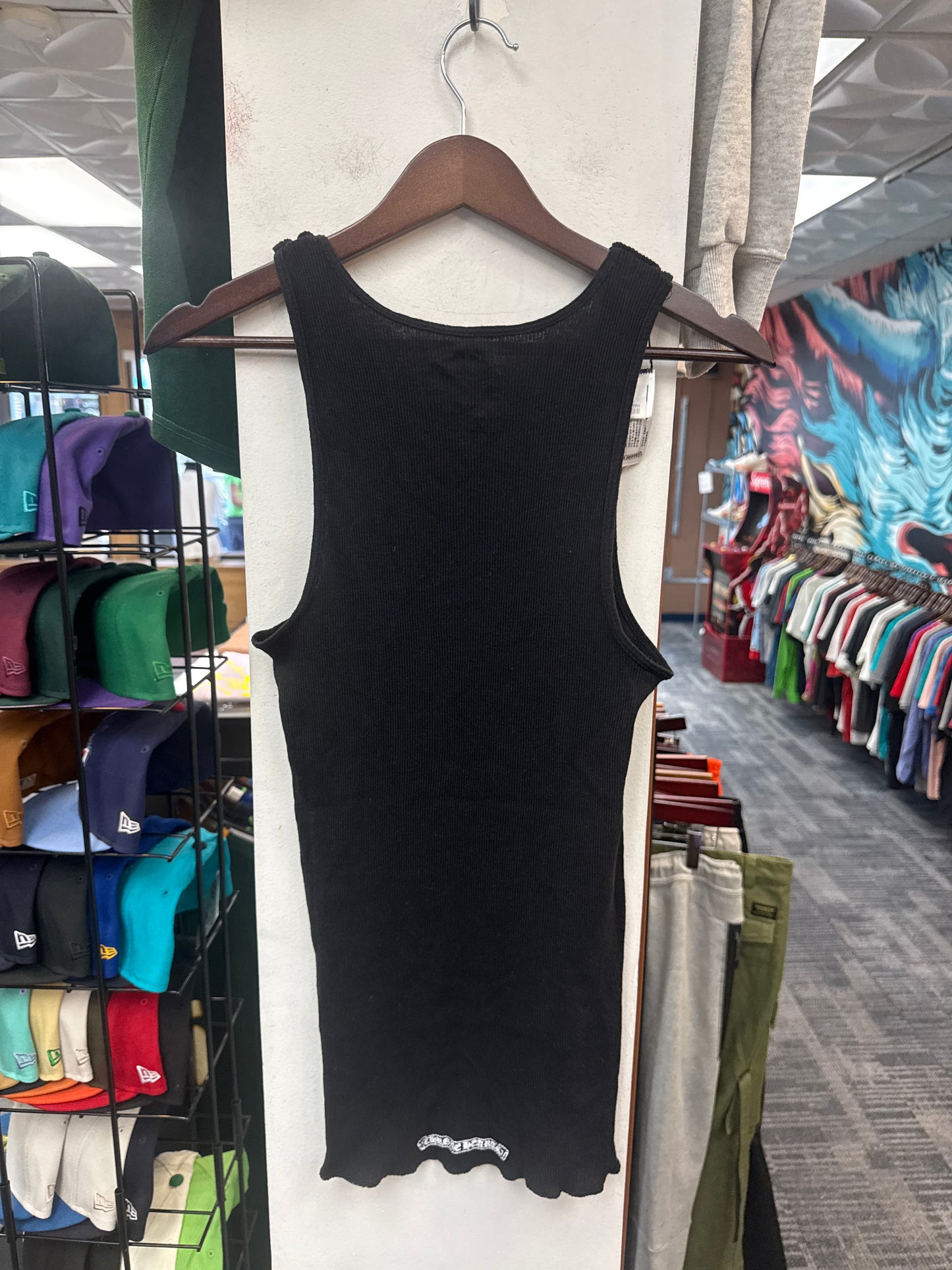 New Chrome Hearts Hairy Cross Rib Tank Top
