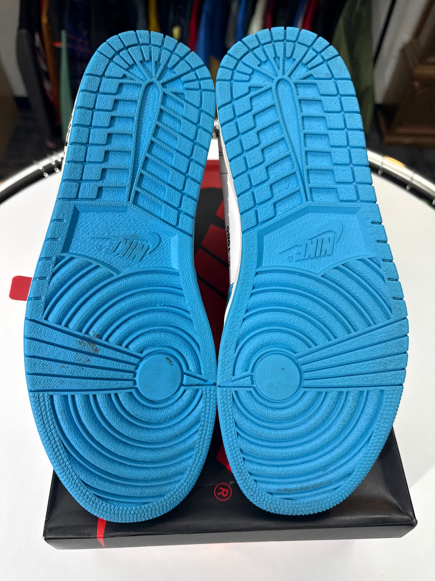 Preowned Off-White Jordan 1 University Blue