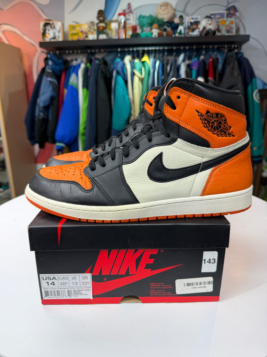 Preowned Shattered Backboard Jordan 1