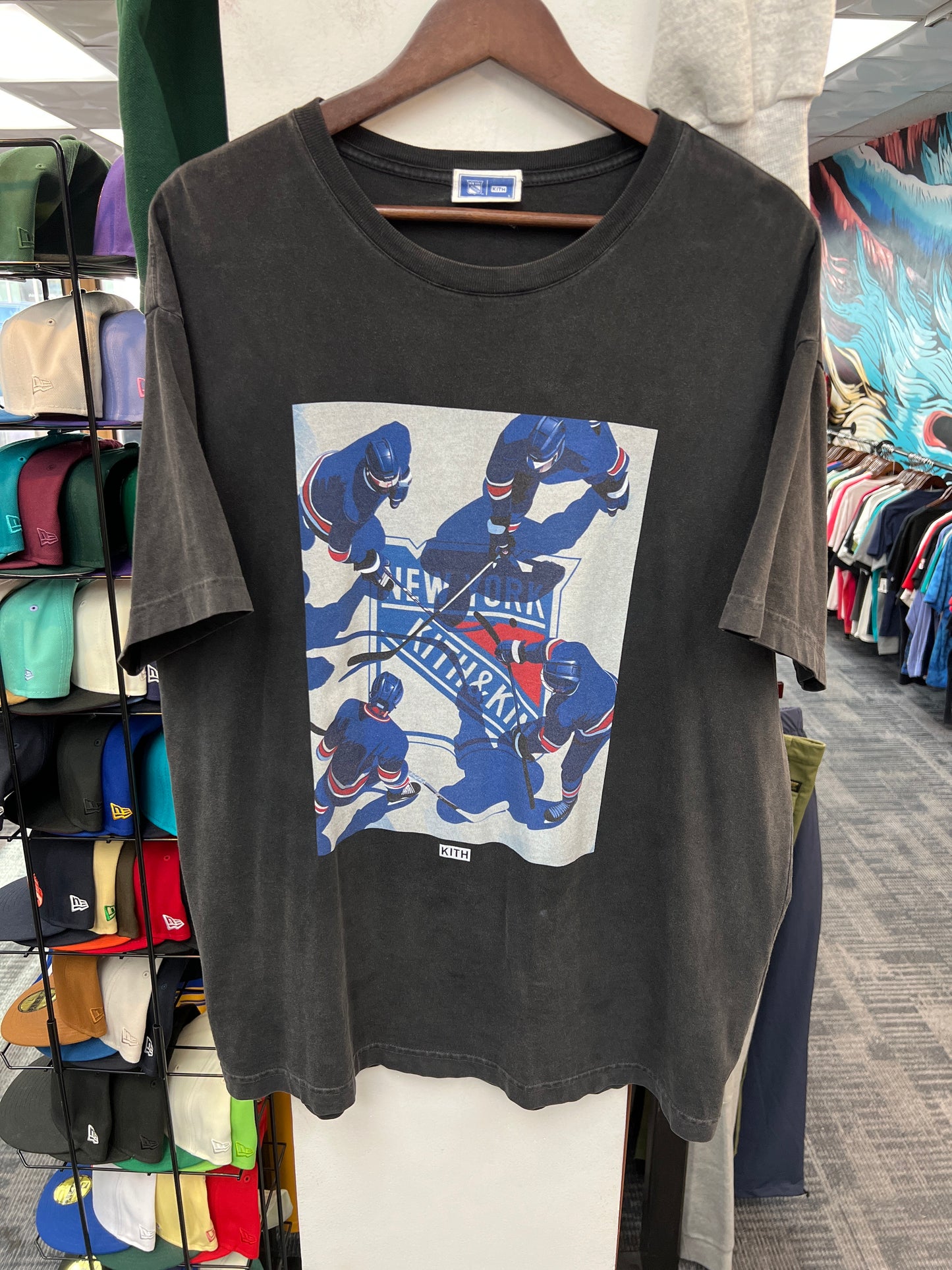 Kith x NY Rangers On Ice Vintage Tee