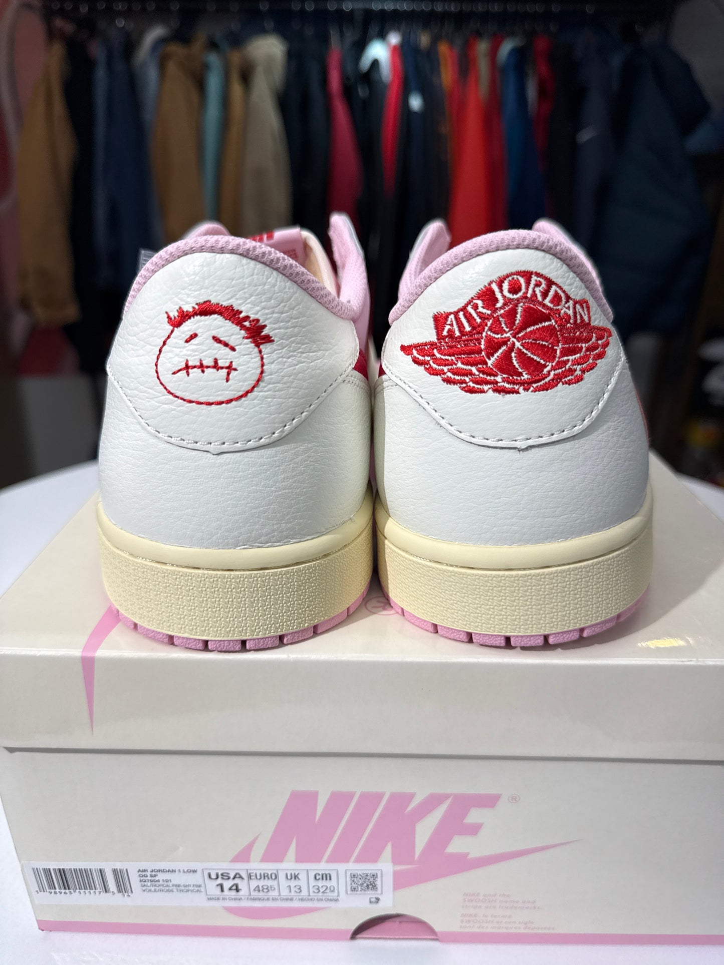 New Jordan 1 Low Travis Scott Tropical Pink