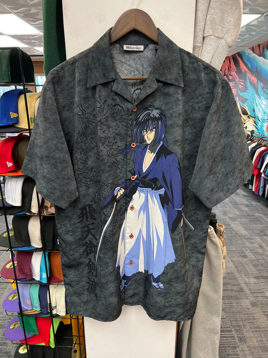 Million Guy Himura Kenshin Graphic Button Up