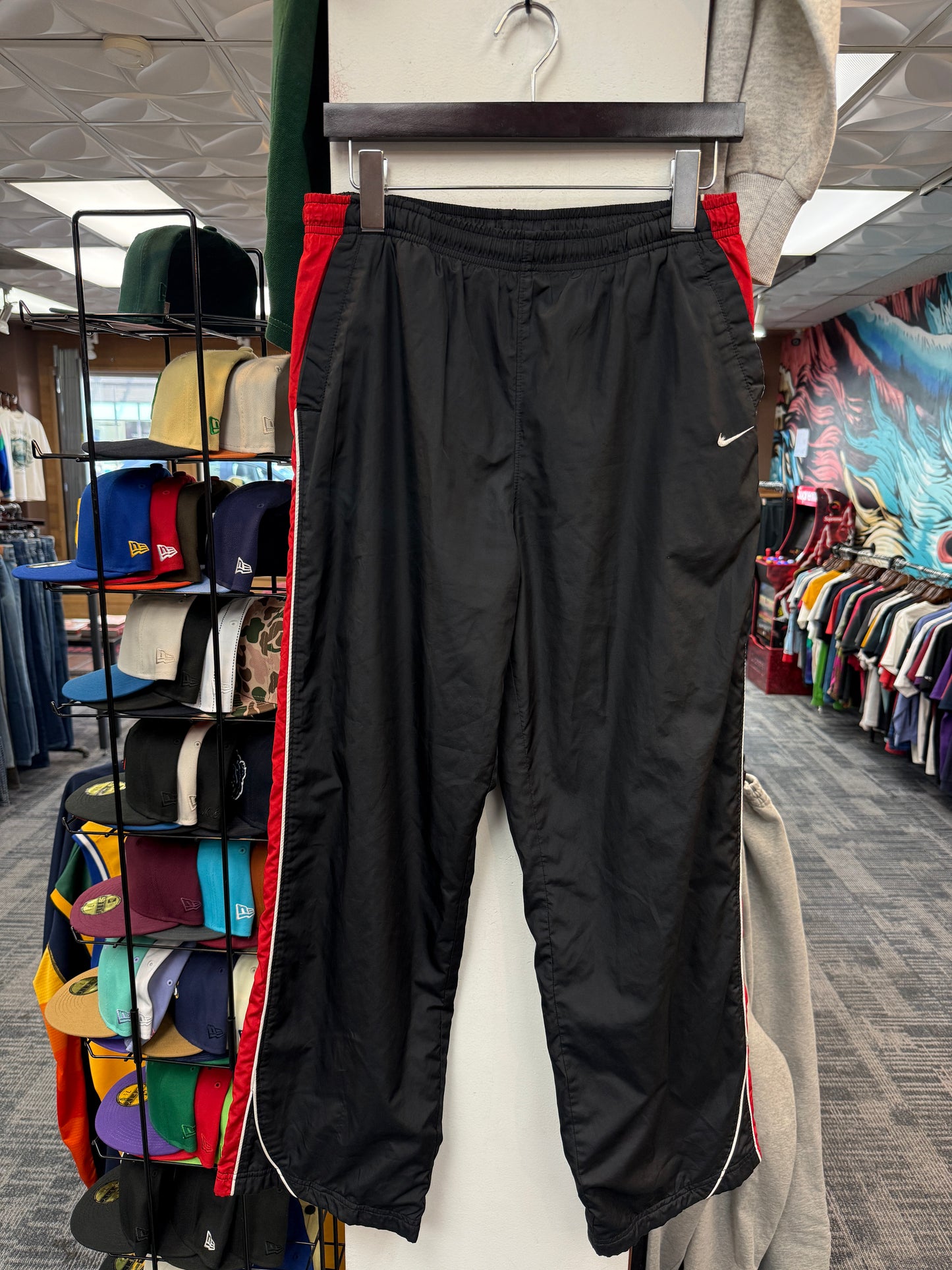 Vintage Nike Black/Red Track Pants