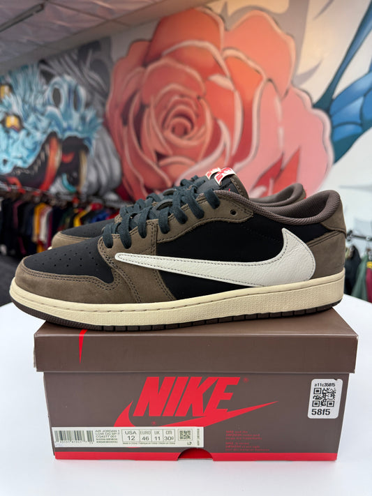 Preowned Travis Scott Jordan 1 Low OG Mocha