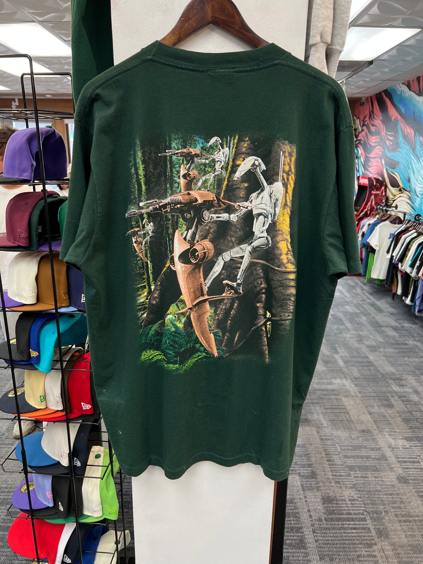 Vintage Star Wars Episode 1 The Phantom Menace Battle Droid Graphic Tee