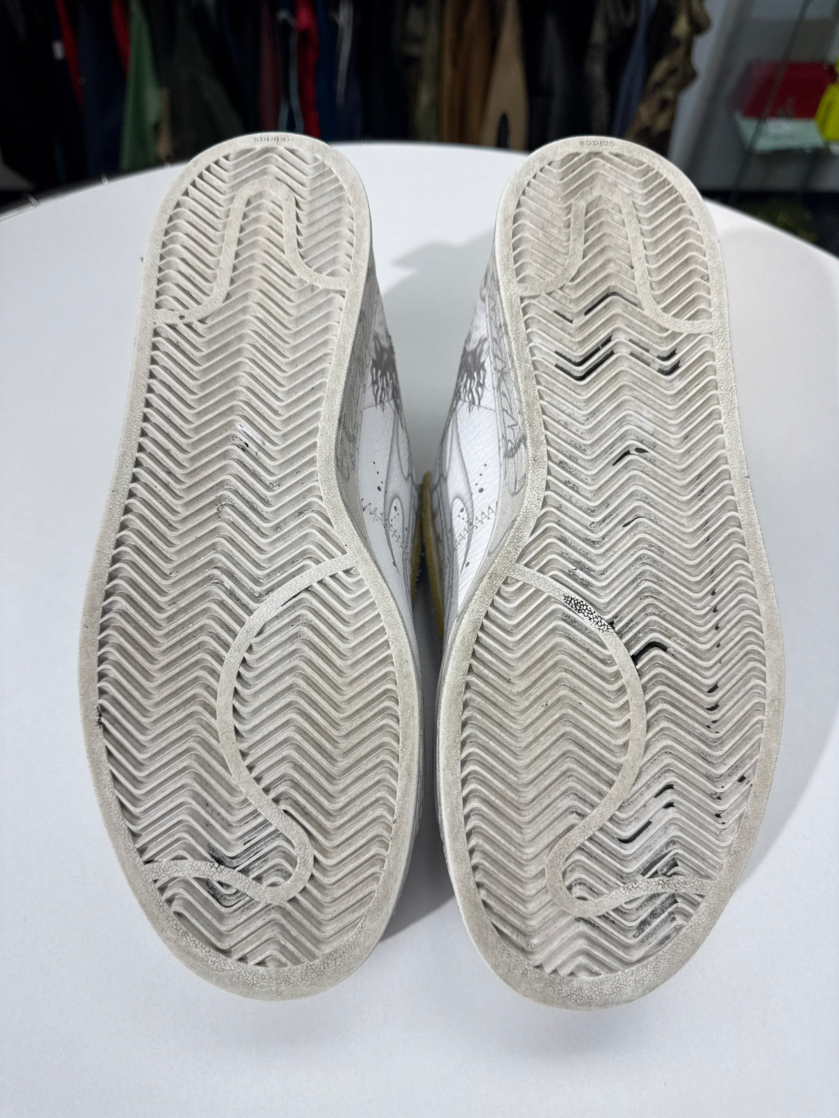 Preowned Hellstar x Adidas Superstar White