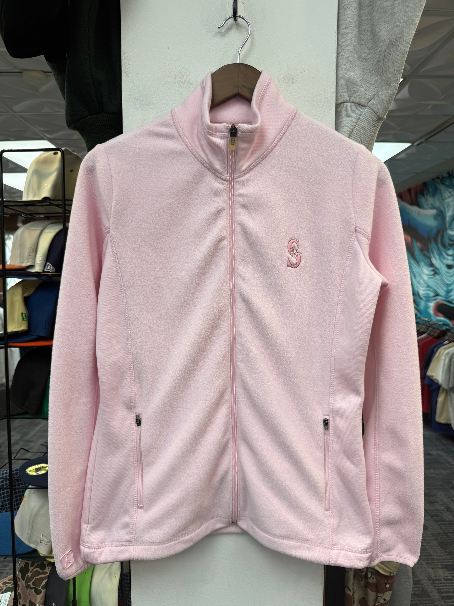 Vintage Mariners Womans Pink Full Zip