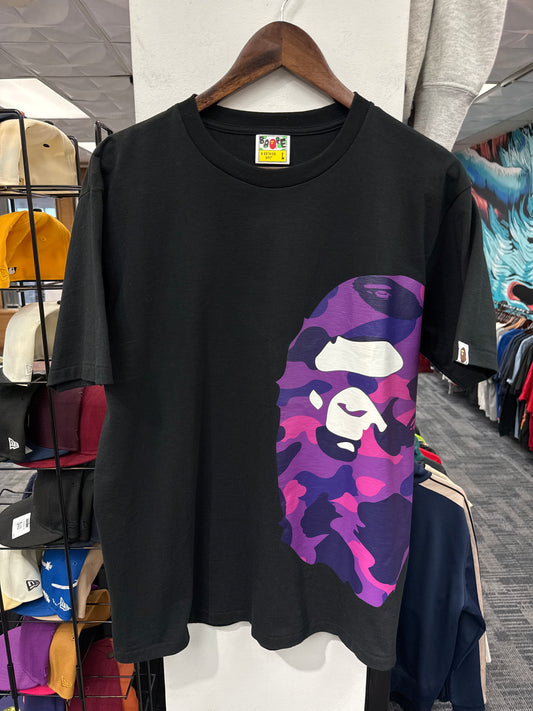 Bape Purple Camo Head Tee