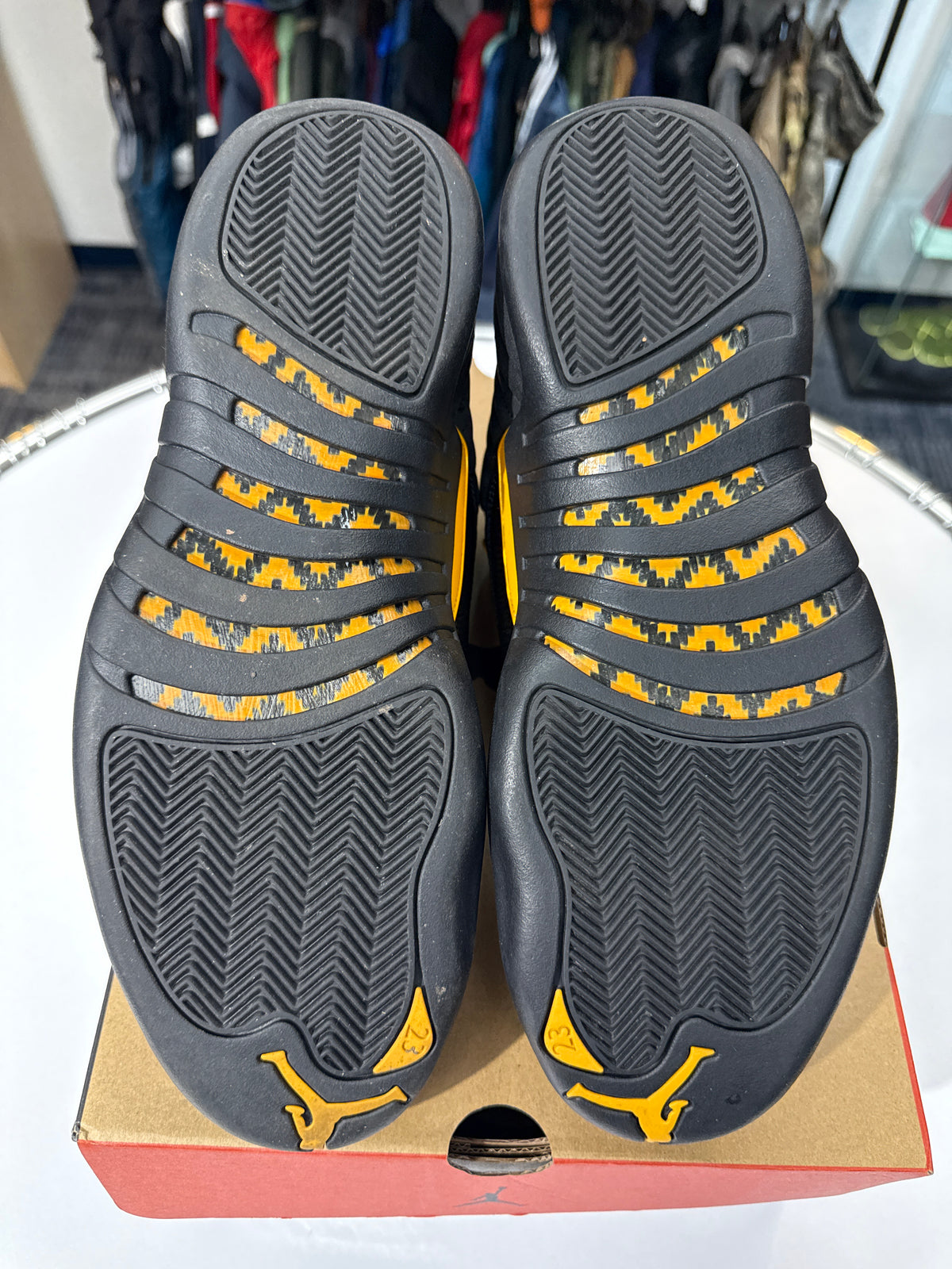 Preowned Jordan 12 Black Taxi