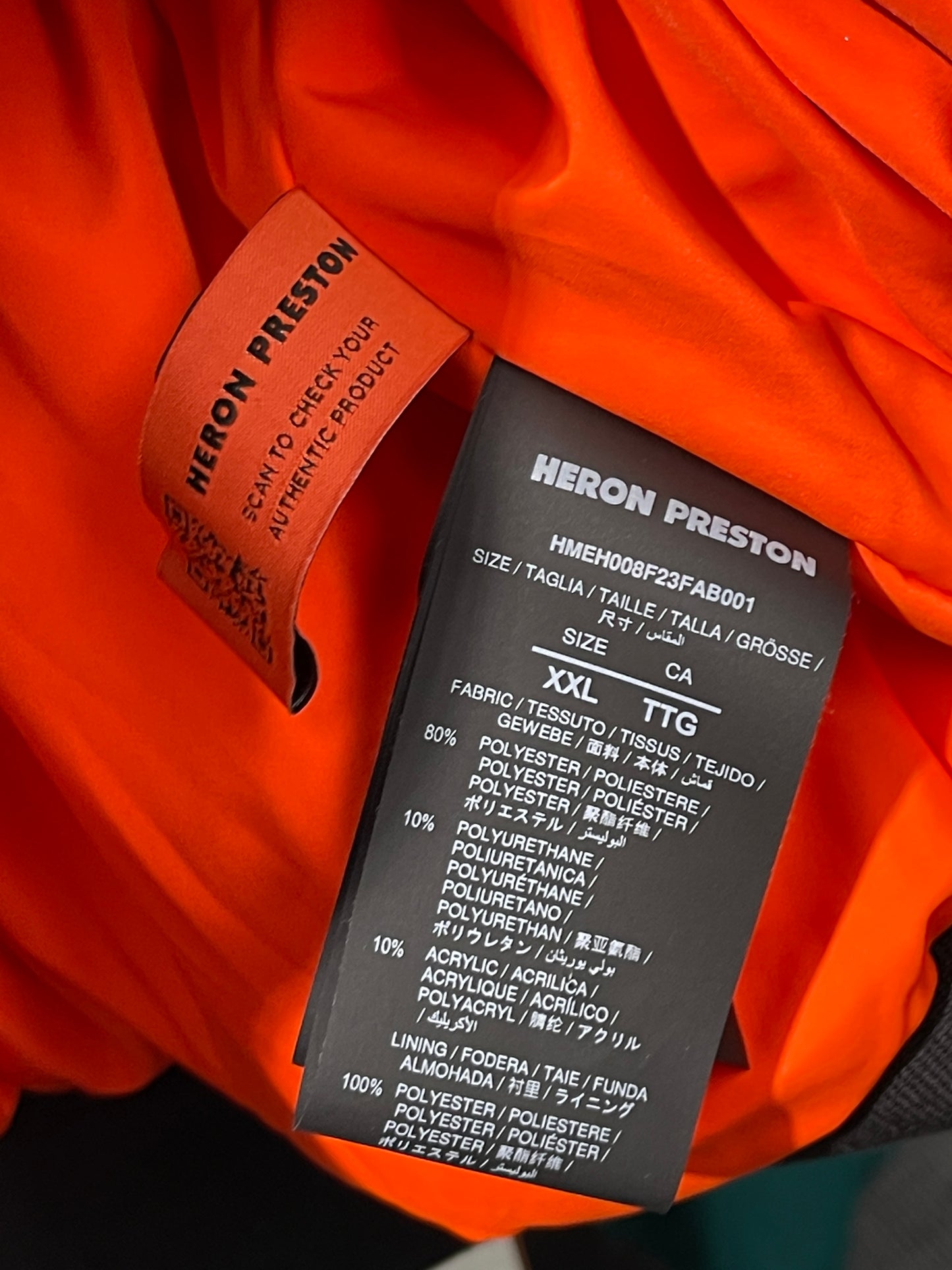 Heron Preston Security Bomber