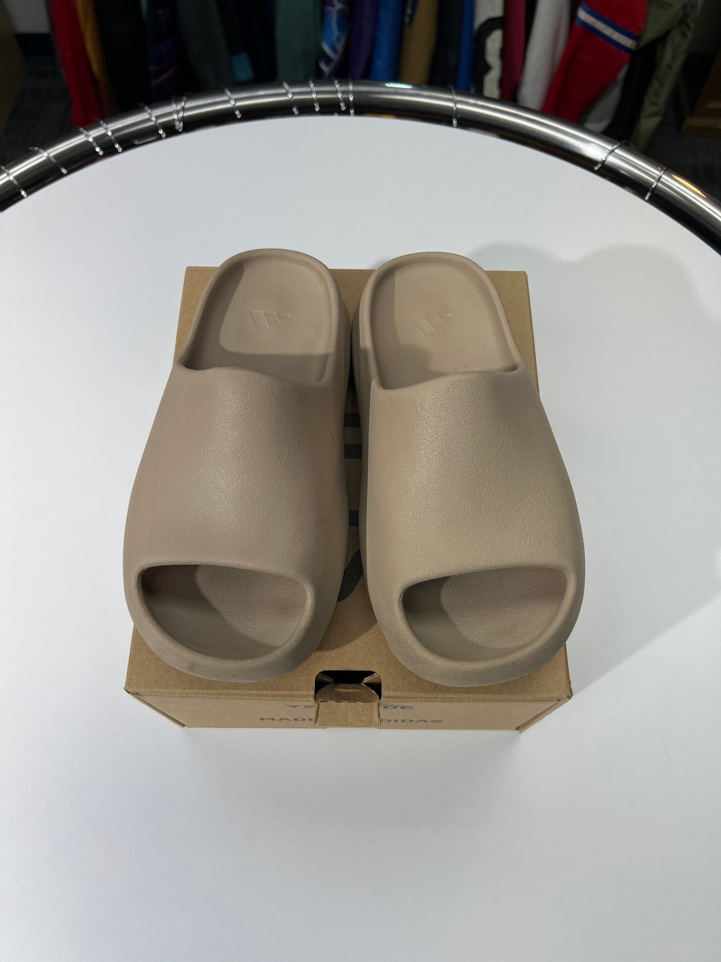Preowned Adidas Yeezy Slides Pure