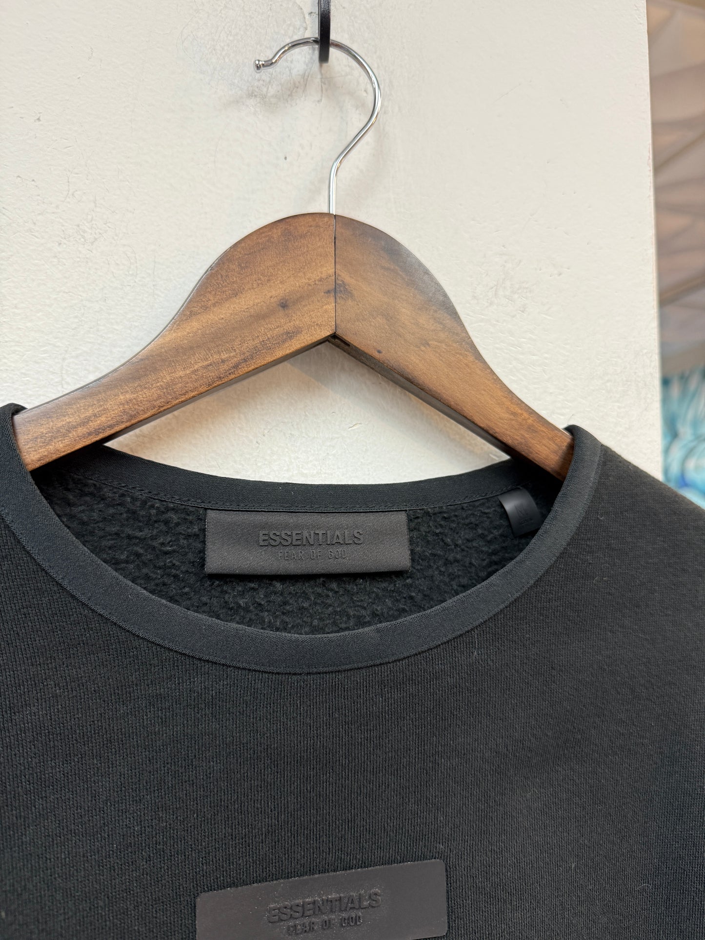 Essentials Black Crewneck