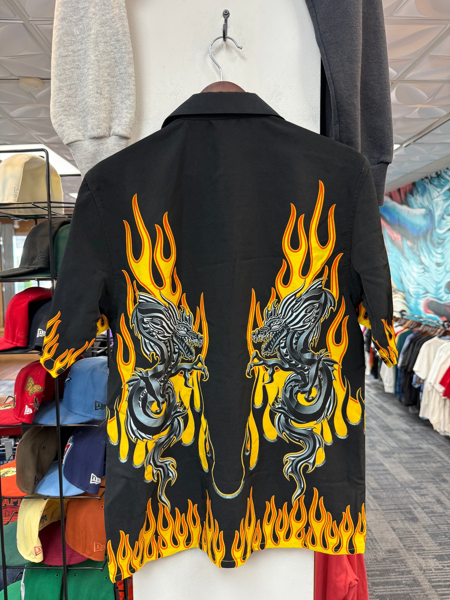 Vintage Flame Dragon Shirt