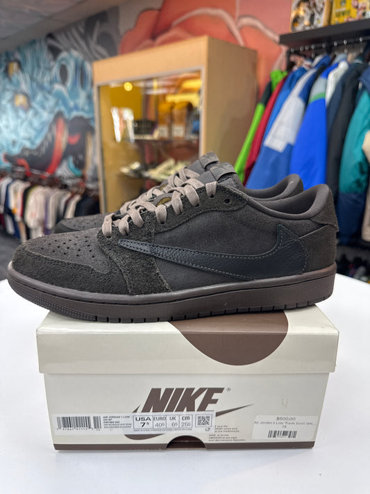VNDS Travis Scott Jordan 1 Low Velvet Brown