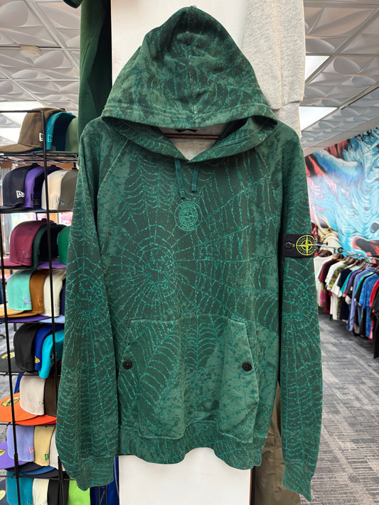 Supreme X Stone Island Green Hoodie (FW23)