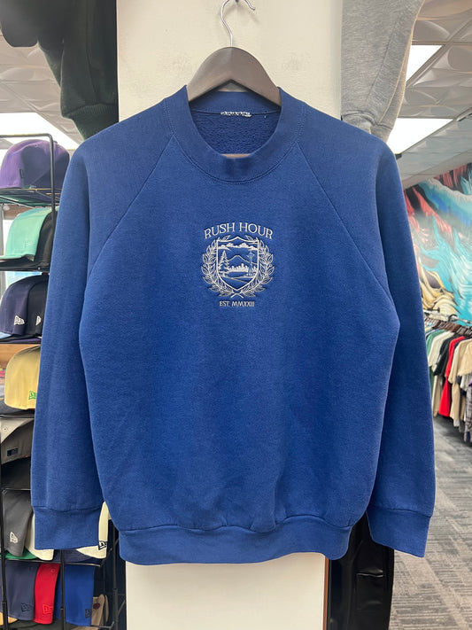 Rush Crest Crewneck Sweatshirt Blue/Grey