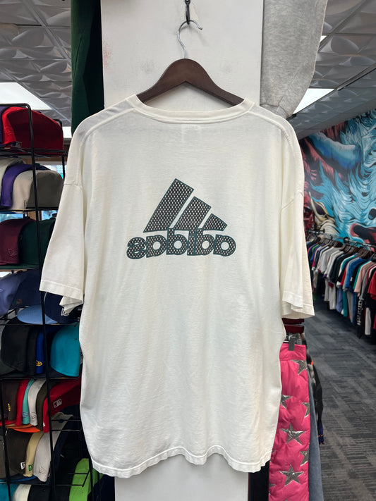 Vintage Adidas White Graphic Logo Tee