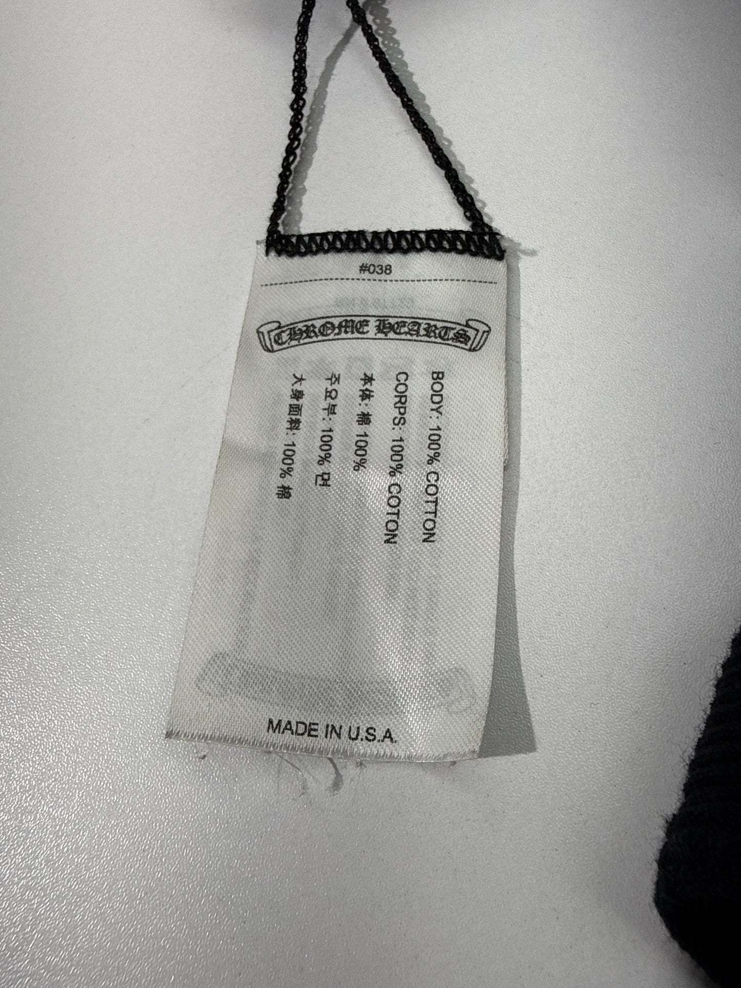 New Chrome Hearts Hairy Cross Rib Tank Top