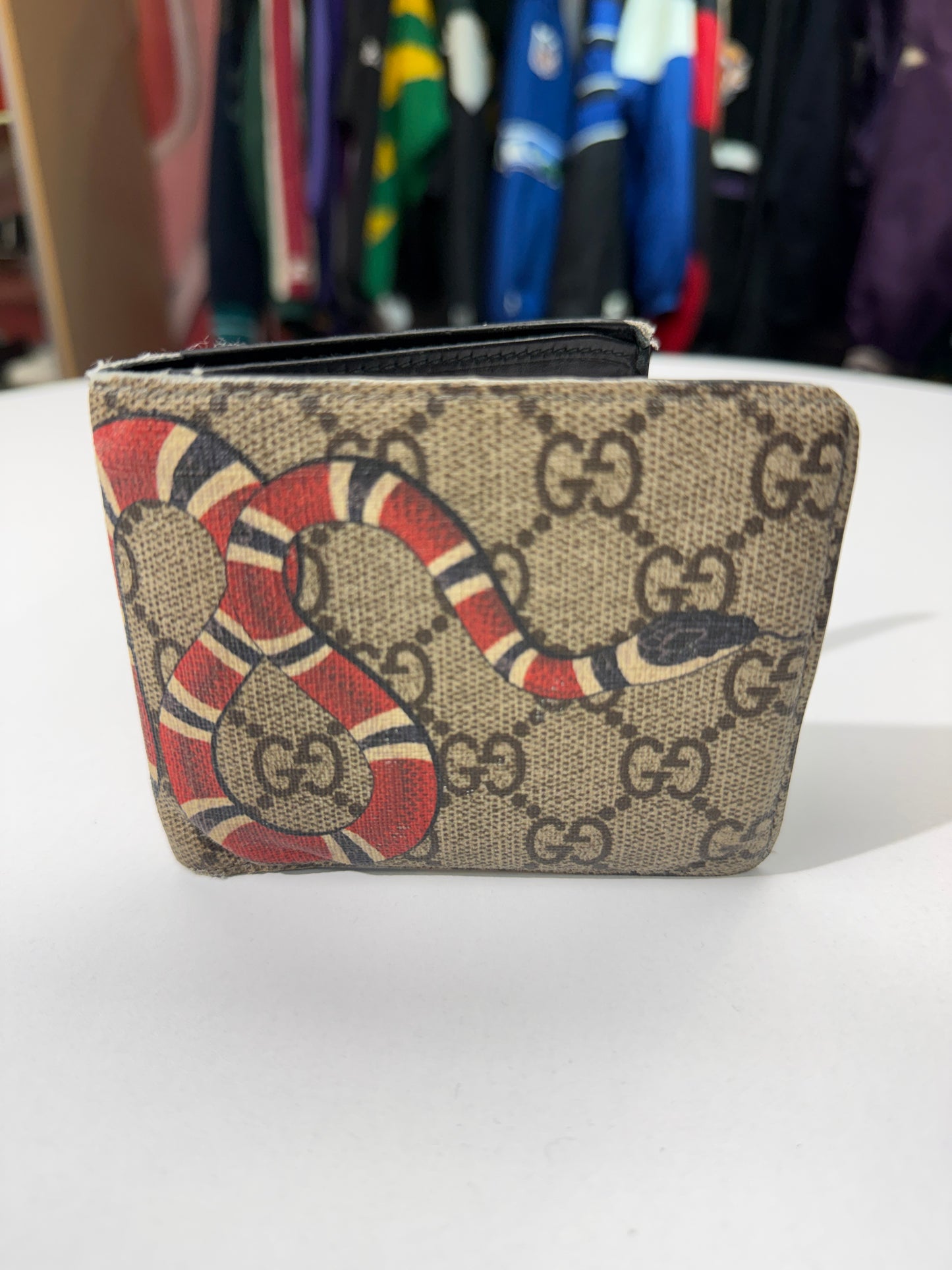 Gucci GG Supreme Kingsnake Bifold Wallet