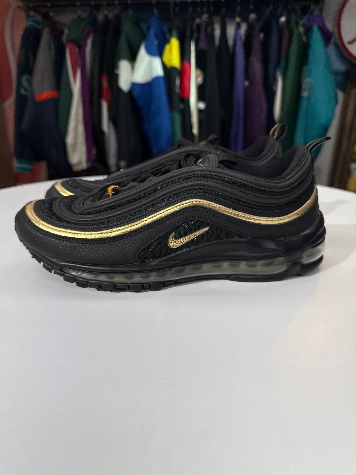 Preowned Nike Air Max 97 CM Black Metallic Gold