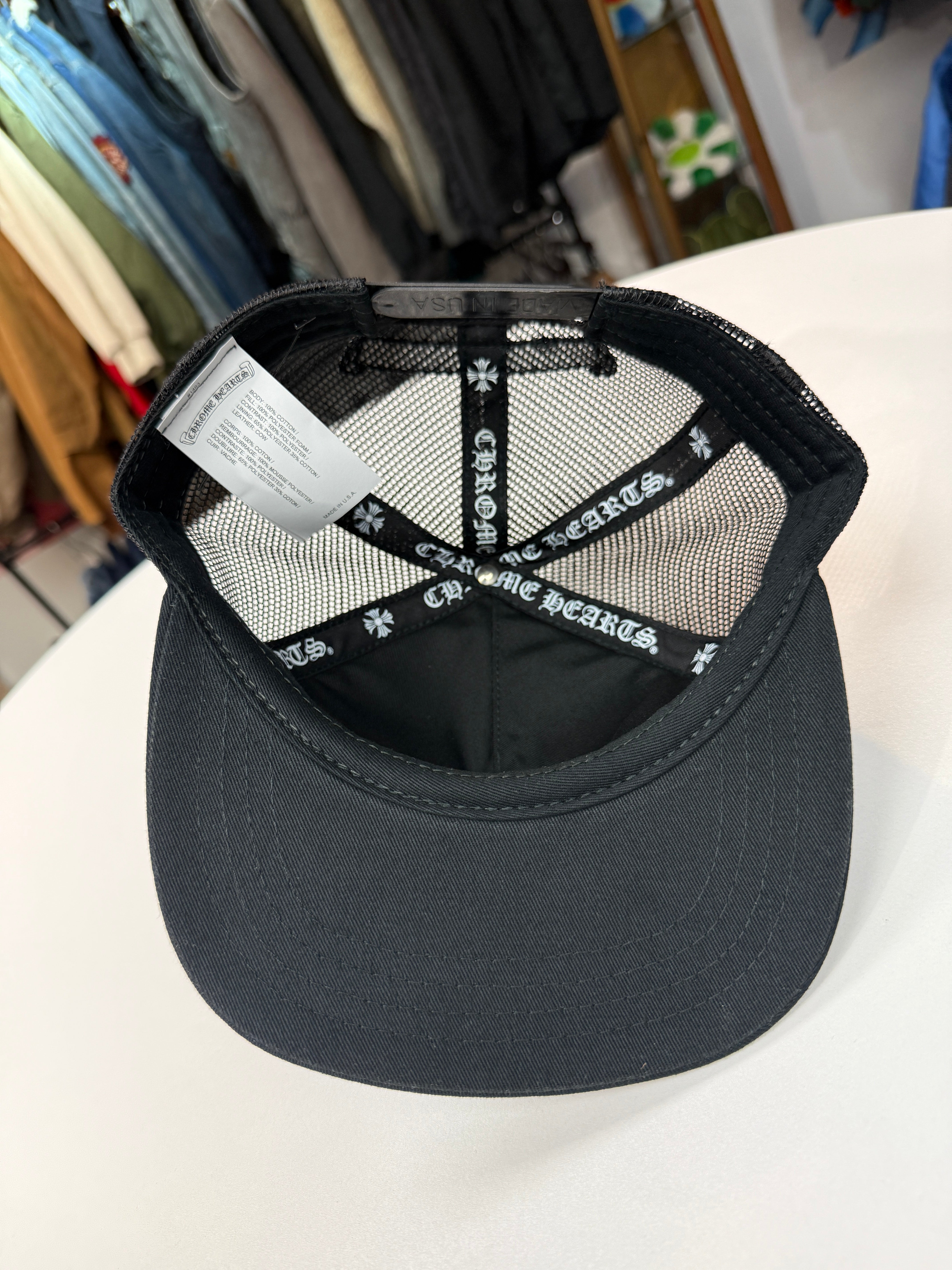 New Chrome Hearts Camo Cemetery Trucker Hat – Rush Hour