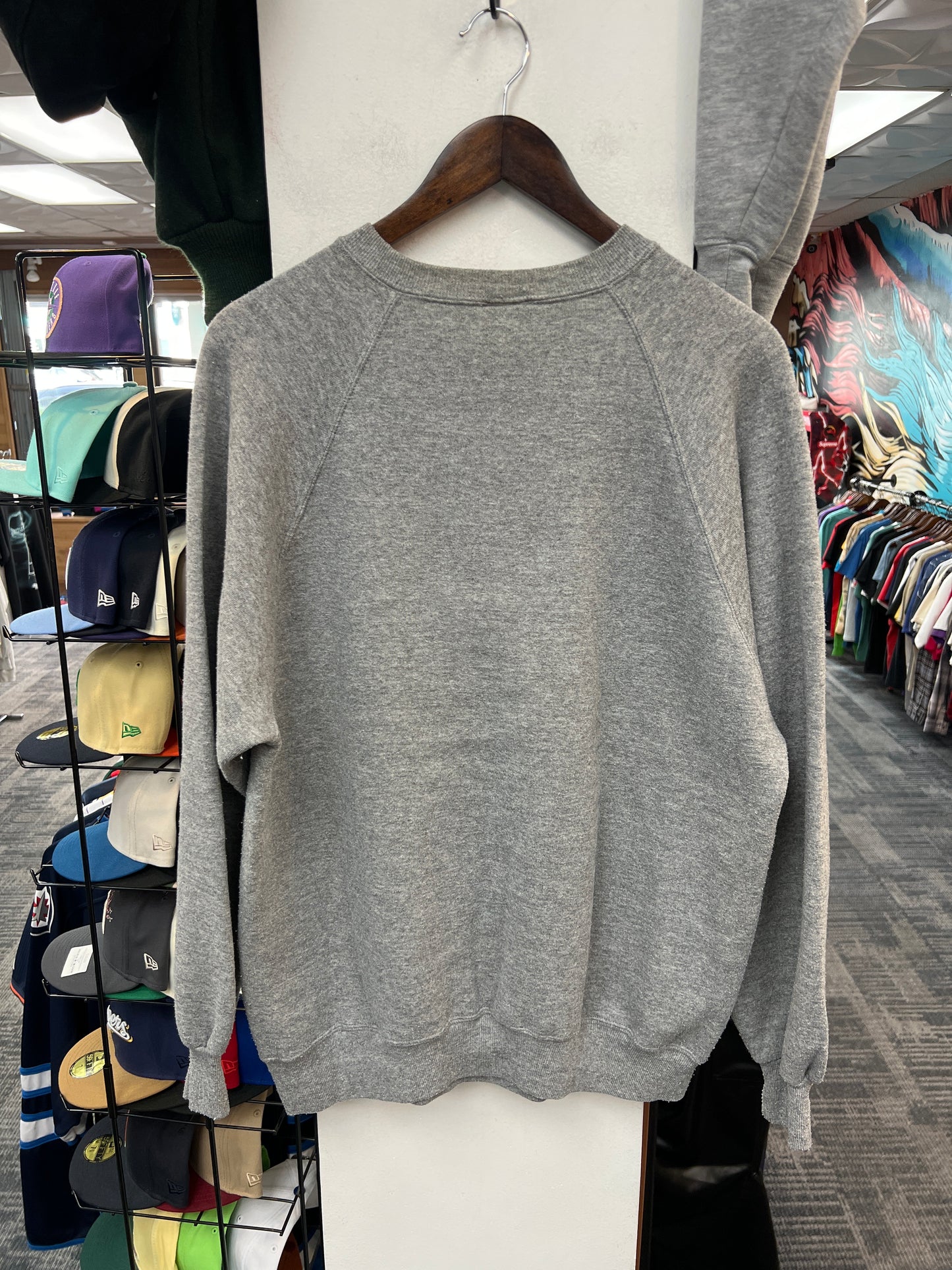 Rush Crest Dark Grey/Dark Green Crewneck