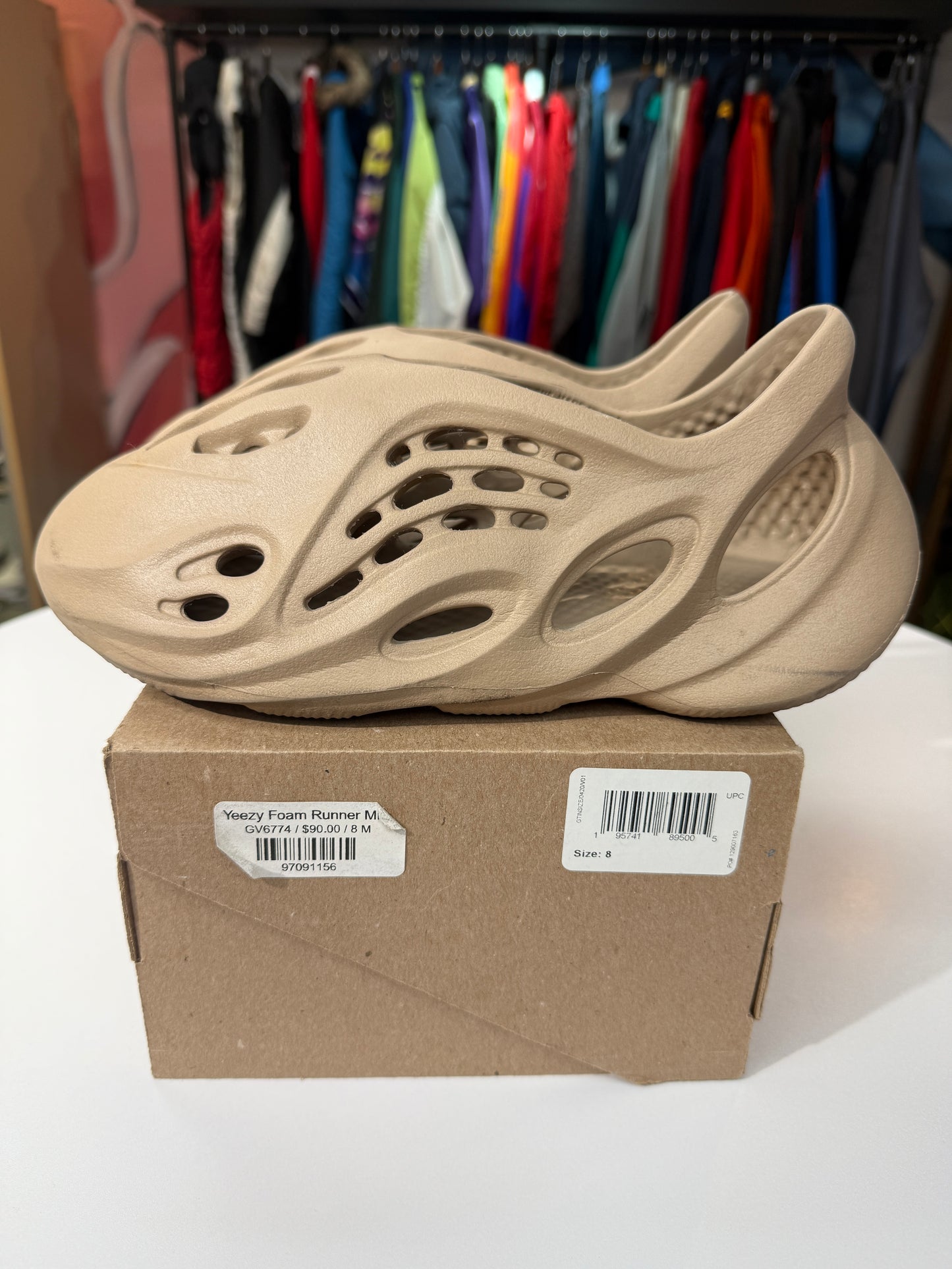 Preowned Ochre Yeezy Foam Rnnr