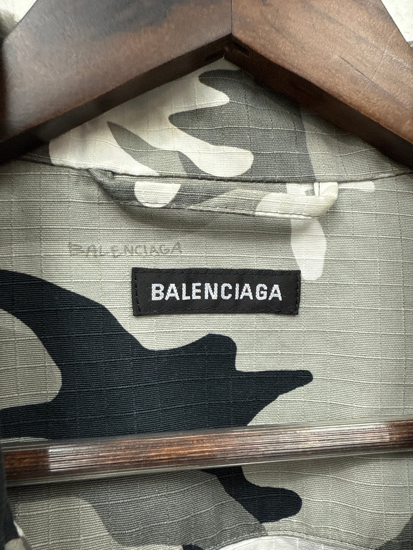 Balenciaga Snow Camo Overshirt