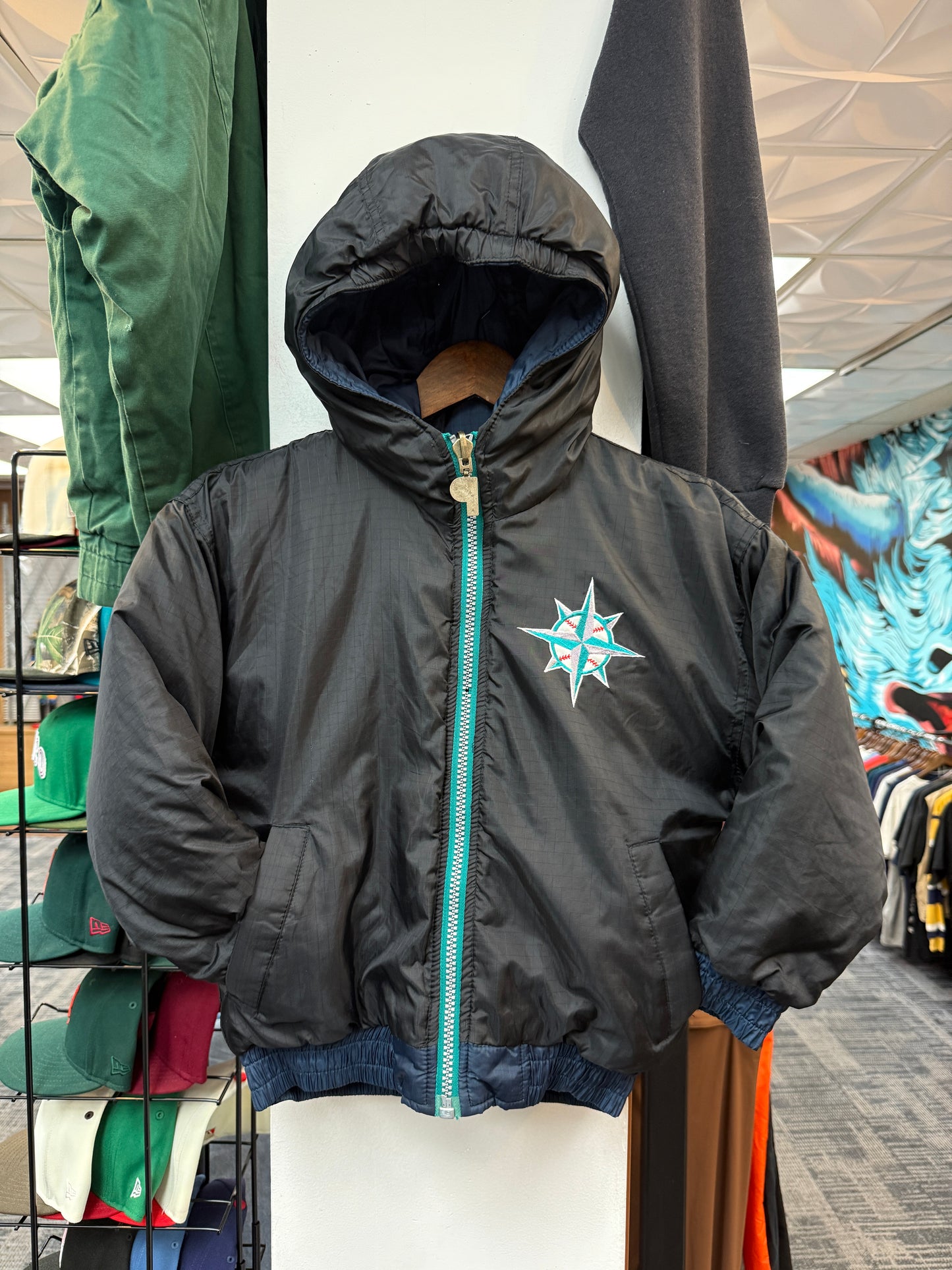 Vintage Mariners Kids Reversible Jacket