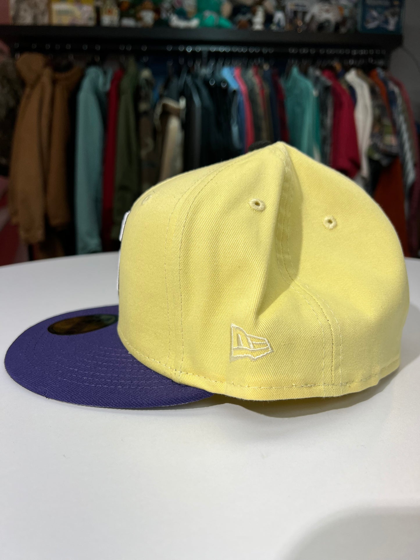 Mariners Yellow/Purple Side Patch Fitted Cap