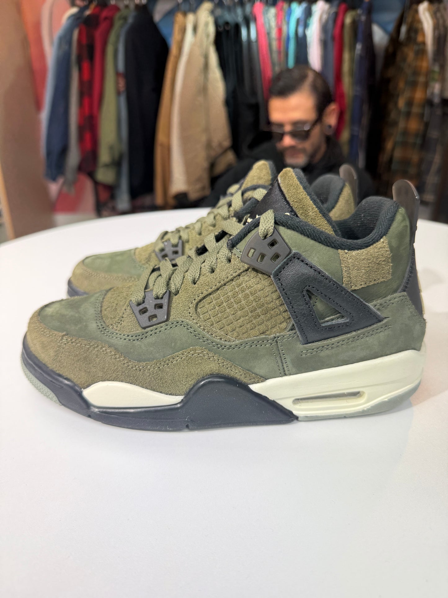 Preowned Craft Medium Olive Jordan 4