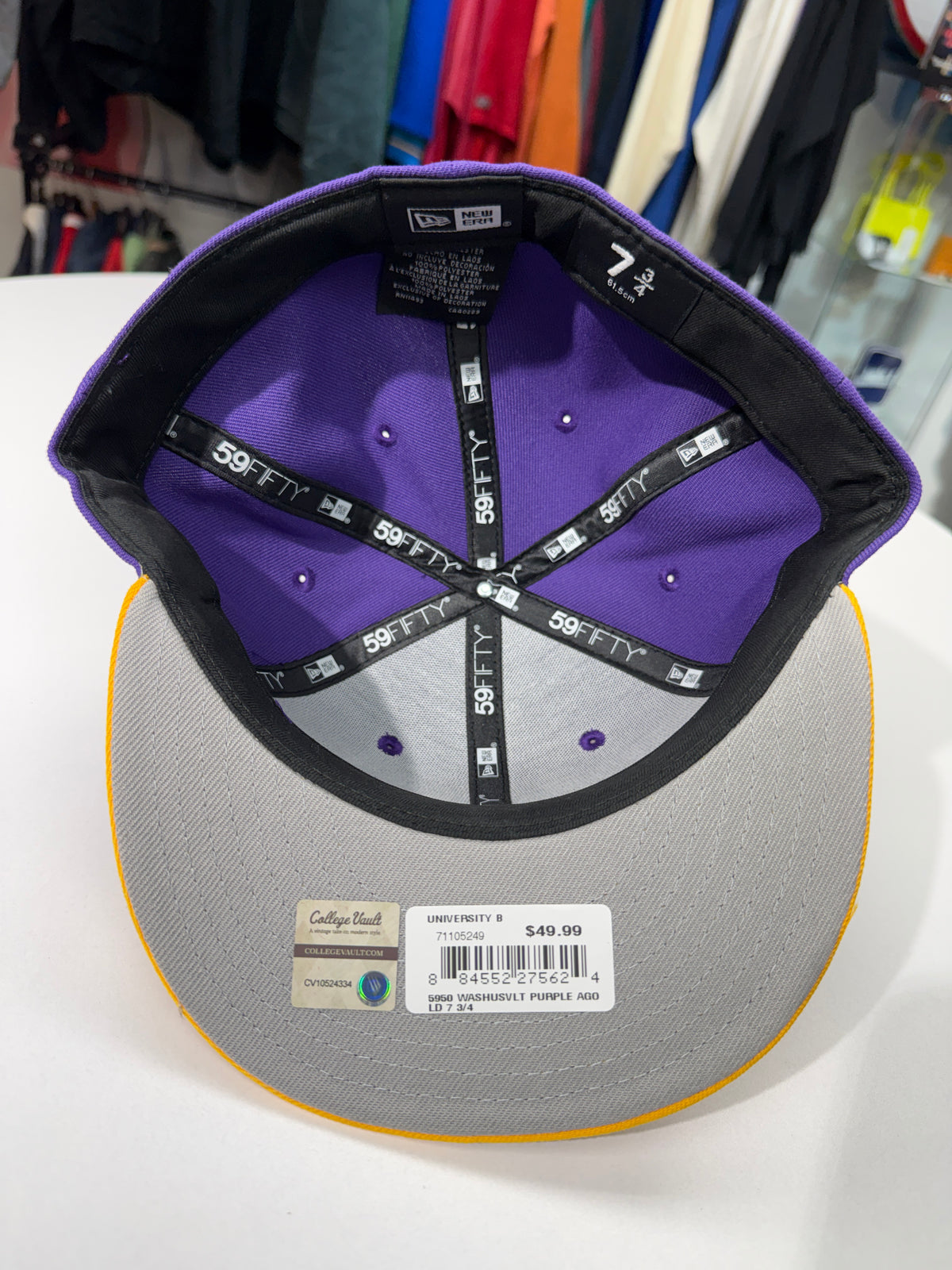 New U of W Purple Fitted Hat