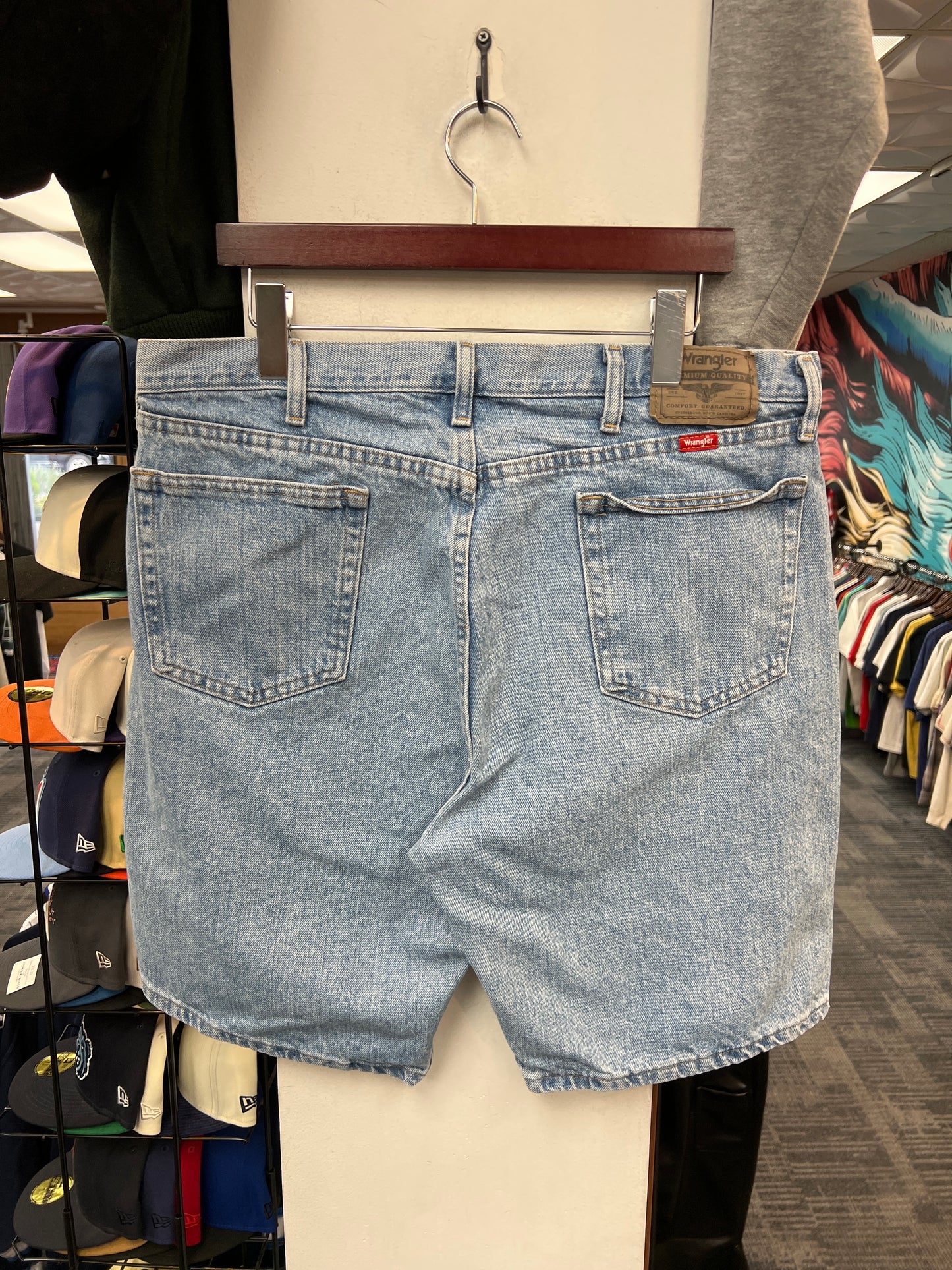 Wrangler Light Wash Denim Shorts