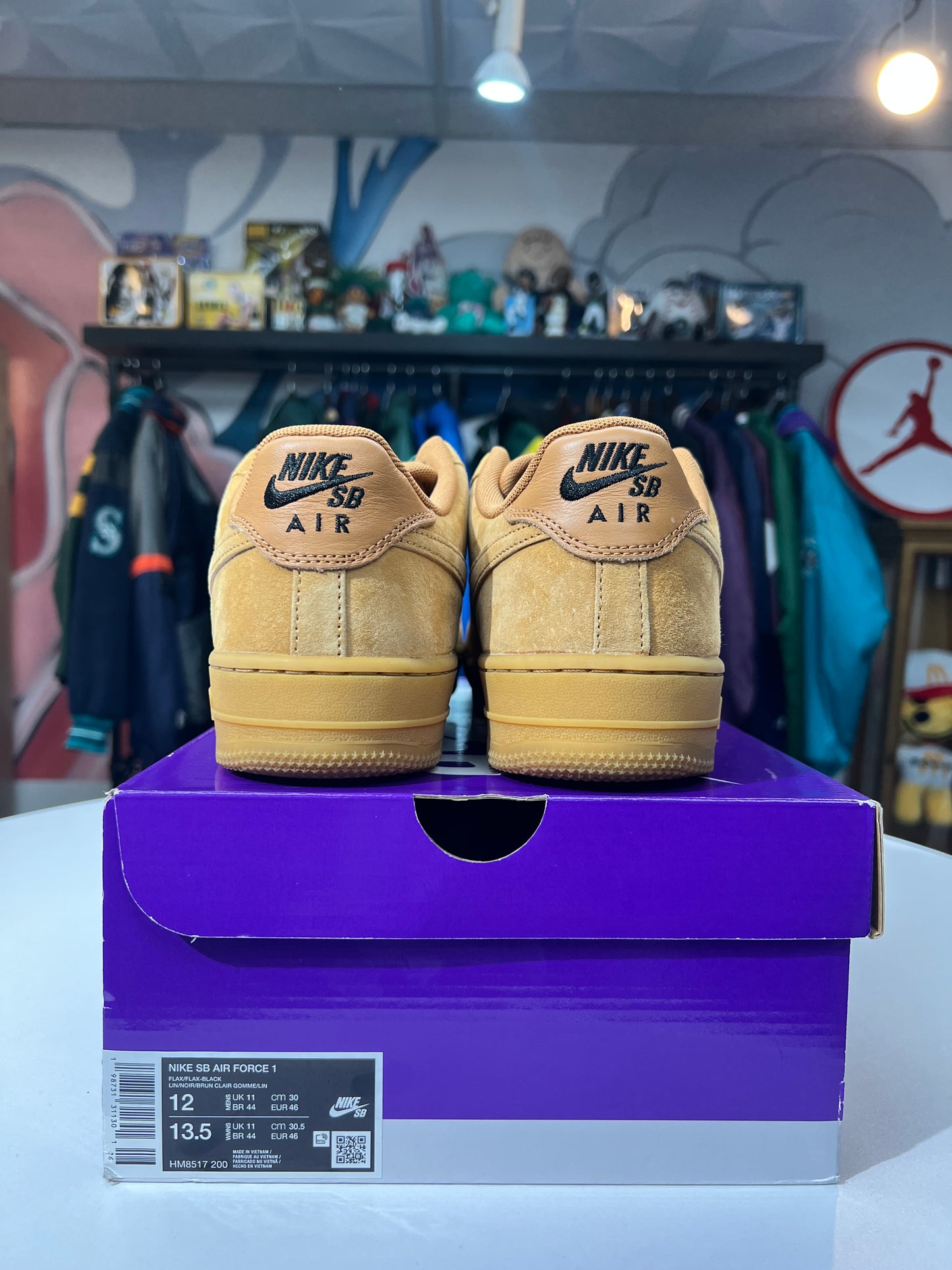 Preowned Nike AF1 Low SB Flax