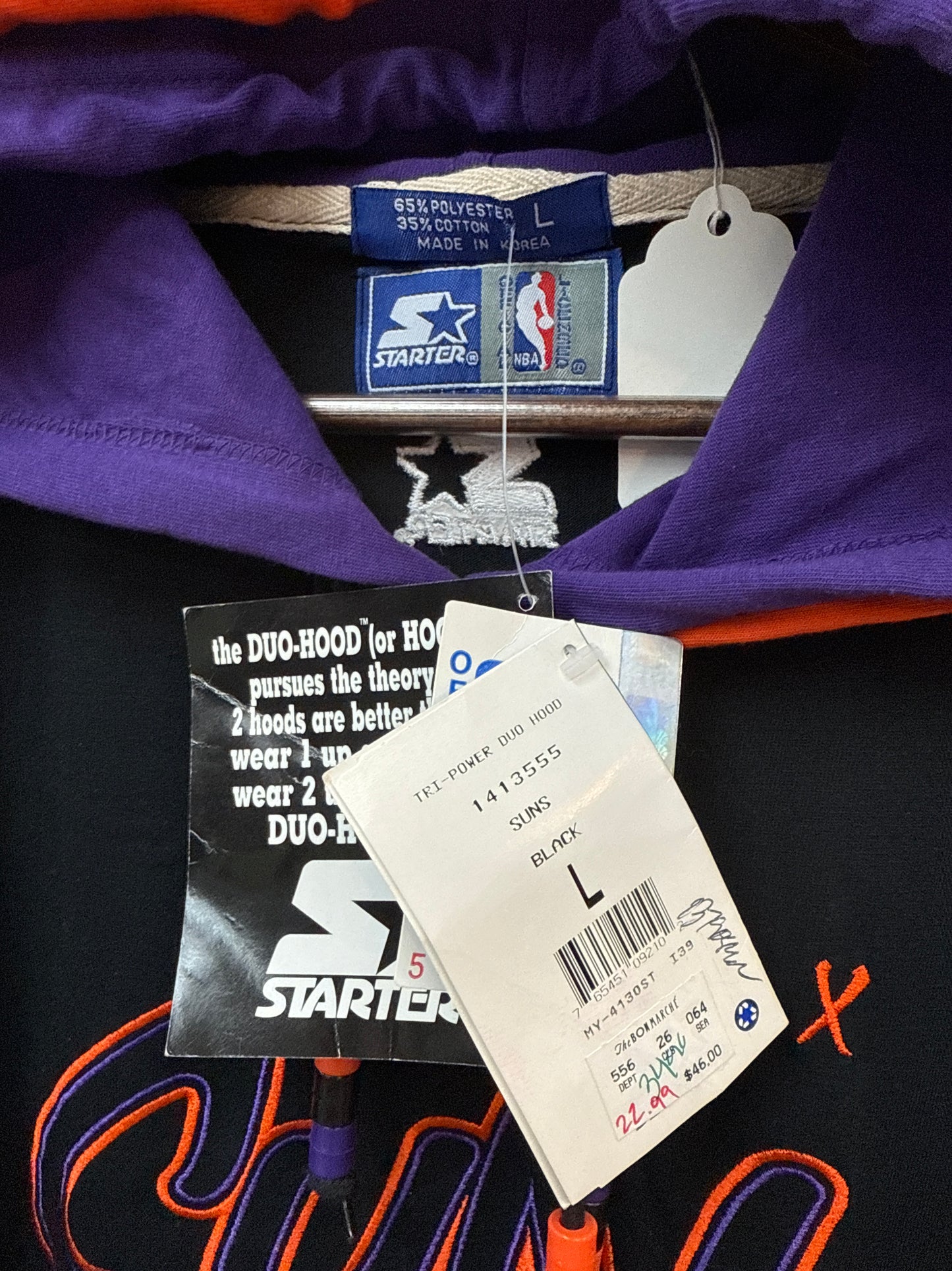 Vintage Starter Double Hood Phoenix Suns Sweatshirt