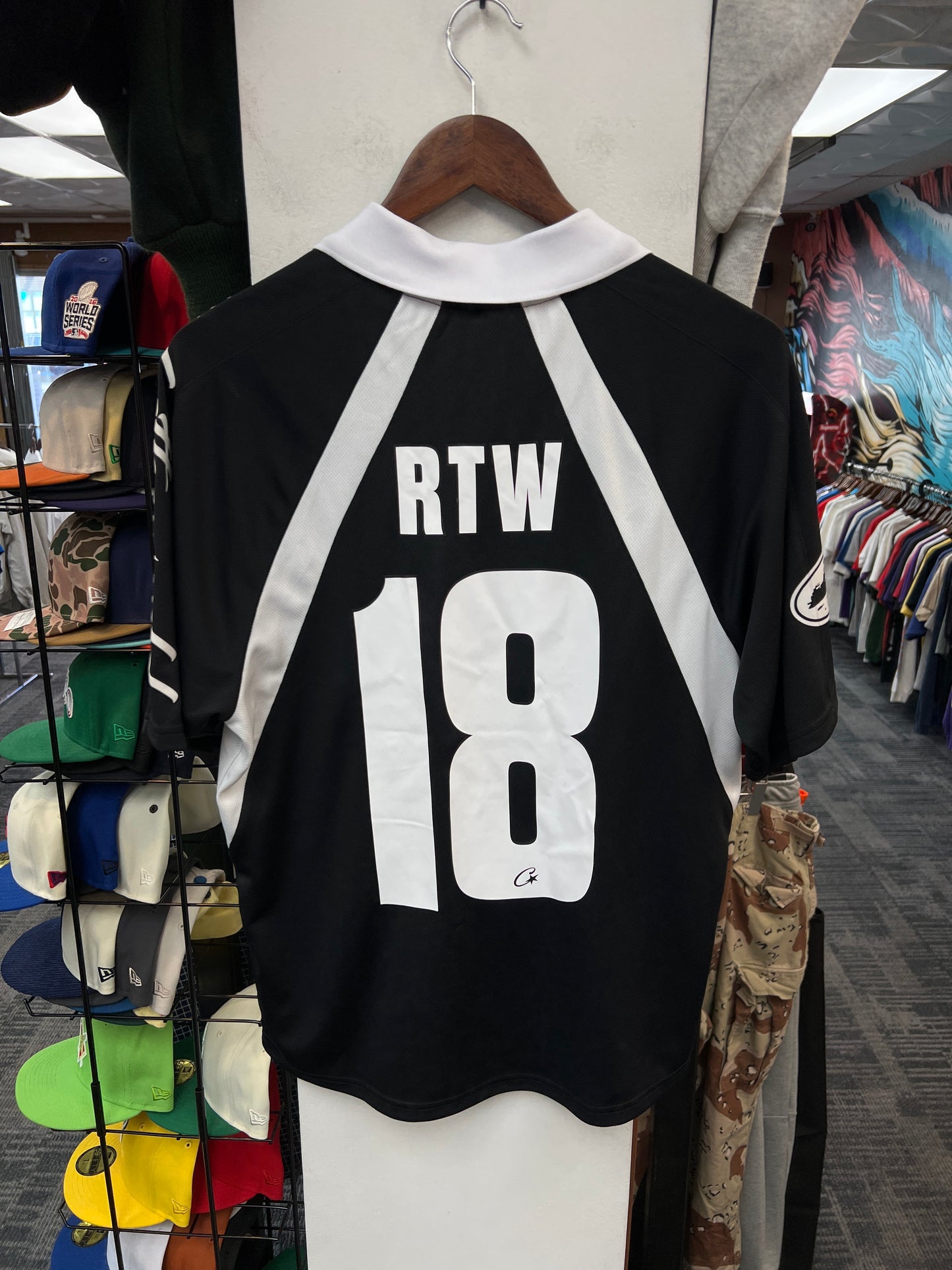 Corteiz Allstarz Black Football Jersey